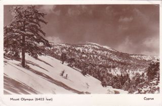Cyprus Postcard Mount Olympus Troodos Snow Gulian