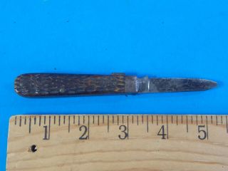 Vintage Schrade Cut Co Walden Ny Folding Repair Knife One Broken Blade