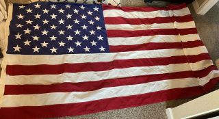 Vintage Huge 50 Star American Flag 5 X 9 1/2 Usa