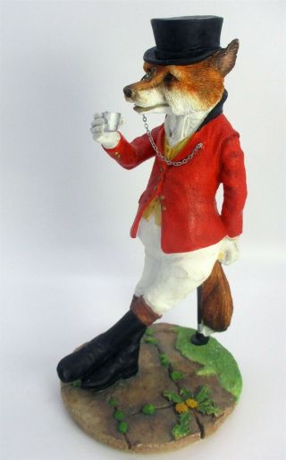 Duke Of Reynard Estate Border Fine Arts Fox Dressed In Hunting Attire Malc Spour