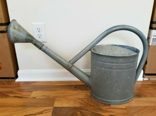 Vintage Bat 10 Tgl Galvanized Metal German Watering Can With Long Spout