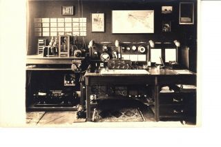 Early Wireless Telegraph Or Radio Station Real Photo @ 1915 - 20