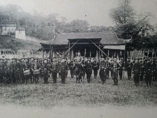 1900s China Postcard - Chinese Soldiers In Canton