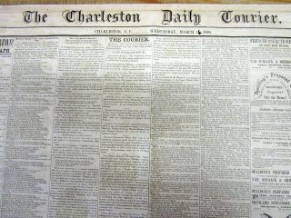 1860 Charleston South Carolina Newspaper W Slave Ads Naming Slaves