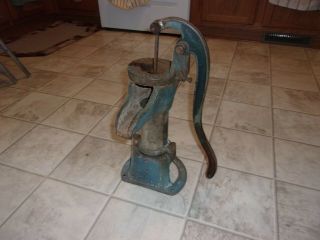 Old Vintage Cast Iron & Chromed Brass Kitchen Water Well Pump Great Patina