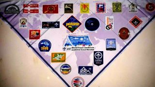 World Scout Jamboree 1920 To 2023 Logos Scarf Neckerchiefs & Slides