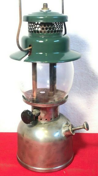 Vintage Coleman Model 242c Single Mantle Lantern Nickel Font December 1948