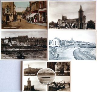 Cellardyke Anstruther Dunfermline May Postcards X5