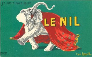 Leonetto Cappiello,  Poster Art,  Cigarette Paper Advertising For Le Nil,  Elephant