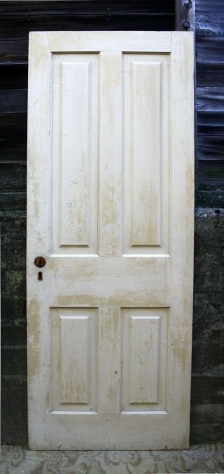 2 Avail 30 " X79 Antique Vintage Victorian Interior Solid Wood Wooden Door 4 Panel