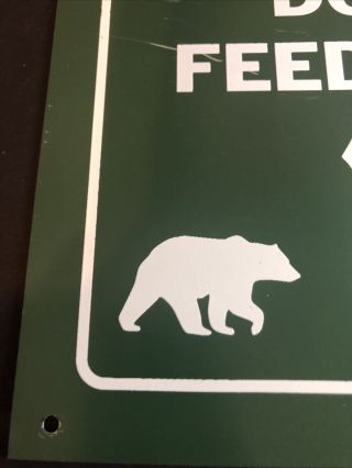 US FOREST SERVICE DO NOT FEED BEARS METAL SIGN TRAIL CAMPING CAMP CABIN 8x11 3