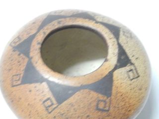 Garret Maho - Vintage Hopi Pueblo Indian Food Bowl Form Pot Pottery