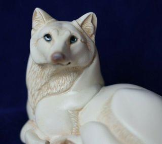 Windstone Editions M Pena Pebble Wolf Ivory Color 5203 - I With Box