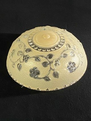 Porcelier Porcelain 3 - Chain Vintage Ceiling Light Fixture