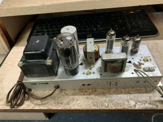 Vintage Magnavox Vacuum Tube Stereo Power Amplifier Amp 196 - 00
