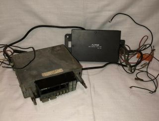Vintage Alpine 7136 Cassette Deck Radio And Alpine Amplifier 3006