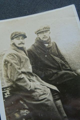 RARE 1910 RPPC Real Photo Postcard GERMAN BALLOONISTS WRECKED KIRKWALL U.  K. 2