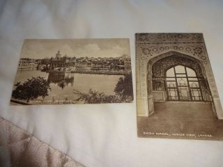 Golden Temple Amritsar Postcard And Shish Mahal,  Lahore