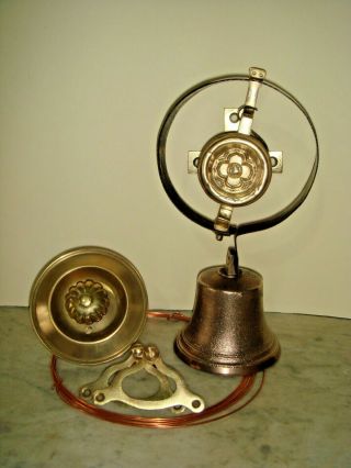 Victorian Door Bell,  Servants Bell.  Pull & Cranks,  Antique Visitors Bell.