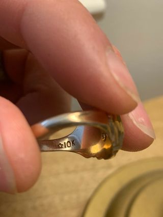 Vintage 1956 10k Gold Class Ring - Size 6.  5 - 4.  4 Grams