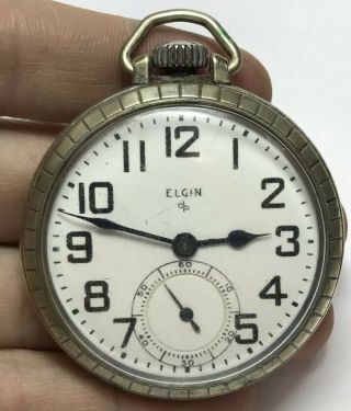 Vintage Elgin 574 Pocket Watch 657 17 Jewels 580180 16 Running