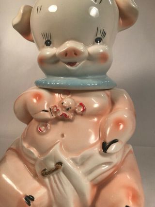 Baby Pig In Diapers Cookie Jar,  Regal China 404 Vintage Near 2