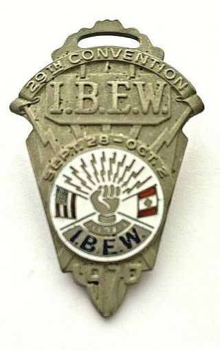 Vintage Ibew 29th Convention Bolero Emblem 1970