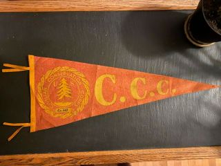 29” Vintage Civilian Conservation Corps Pennant Ccc