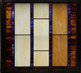 Large Antique Stained Glass Window 31.  25 " X 34.  3 " - Circa 1910
