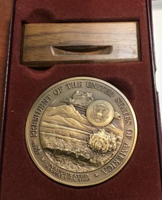 1993 42nd President Bill Clinton Official Inaugural Medal in Bronze 3