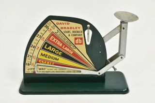 Vintage David Bradley Jiffy Way Metal Egg Scale By Sears Roebuck & Company