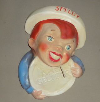 Vintage Speedy Alka Seltzer Advertising String Holder (circa: 1950s)
