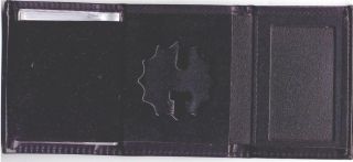 Ny/nj Police - Lieutenant Tri - Fold Money/cc Recessed Badge Cut - Out Wallet Ct09