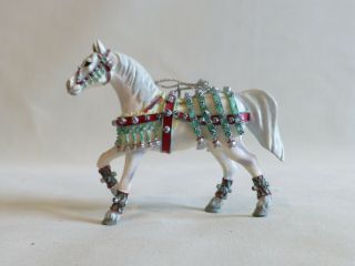 Rare Enesco Trail Of The Painted Ponies Silver Bells Ornament Horse Retired