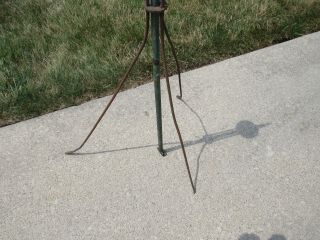 Vintage 1900 ' s Barn Metal Lightning Rod Weathered Lighting Rod W/Plastic Piece 2