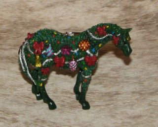 TRAIL OF PAINTED PONIES Deck the Halls Ornament 2.  5 