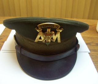 Vintage Texas A&m College Military Hat Brass Badge Ww1 Era Art Caps York Wow