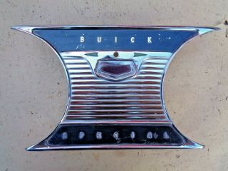 1954 1955 Buick Special Dash Trim / Name Plate Gm Between Gauges