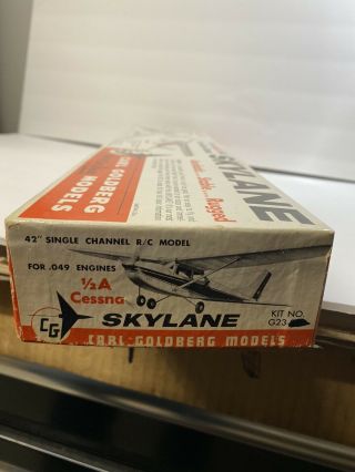 Vintage R/C model airplane kit NOS Goldberg 1/2A Skylane 2