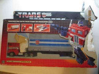 Transformers G1 Optimus Prime Near Complete Vintage 1984 Great Shape