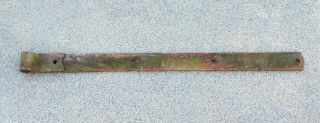 Primitive Antique Hand Forged Barn Door Strap Hinge Gate Iron 37” Long 2.  5” Wide