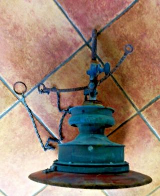 Vintage Outside Gas Street Lamp Light Copper/metal Spare/repair 36x48cm