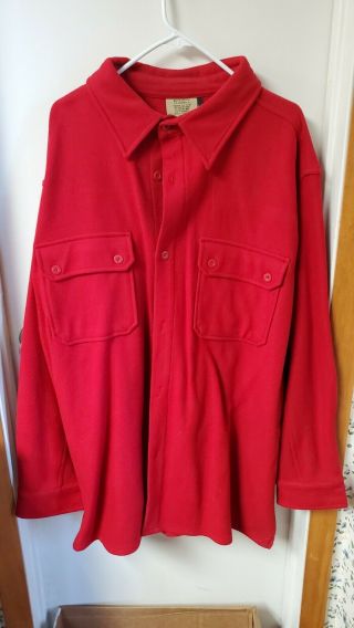 Bsa Boy Scout Red Wool Jacket Never Worn 2xl