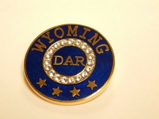 Wyoming State Dar Membership Pin - Last One - Item Will Not Be Relisted