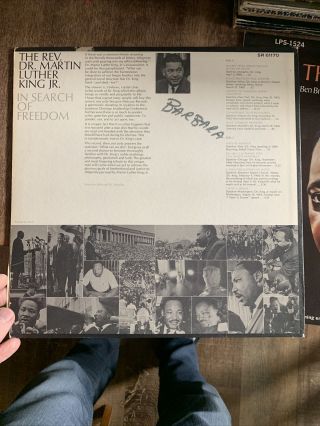 5 Dr.  Martin Luther King Jr Vintage Vinyl Records 1960s 3