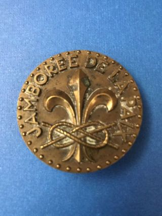 Vintage Boy Scout Memorial - 1947’s World Scout Jamboree Bronze Medallion