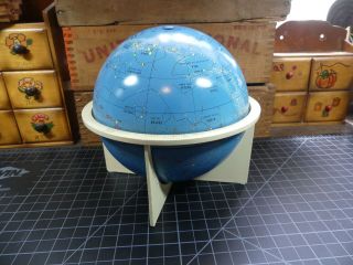 Vintage Celestial Globe Stars By Replogle Metal 6 Inch With Stand