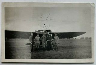 Rppc Ca 1916 Guatemala Postcard Aviator Ss Jerwan W/aviation Corps Members Cyko