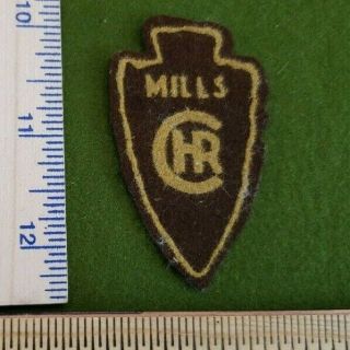 Boy Scout Camp Mills Felt Patch - - 1930s Patch - Michigan