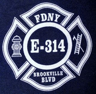 Fdny Nyc Fire Department York City T - Shirt Sz 2xl Engine 314 Queens